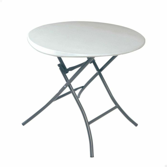 Mesa Plegable Lifetime Blanco Redonda Acero Plástico 83 x 73,5 cm Mesa Plegable Lifetime Blanco Redonda Acero Plástico 83 x 73,5 cm