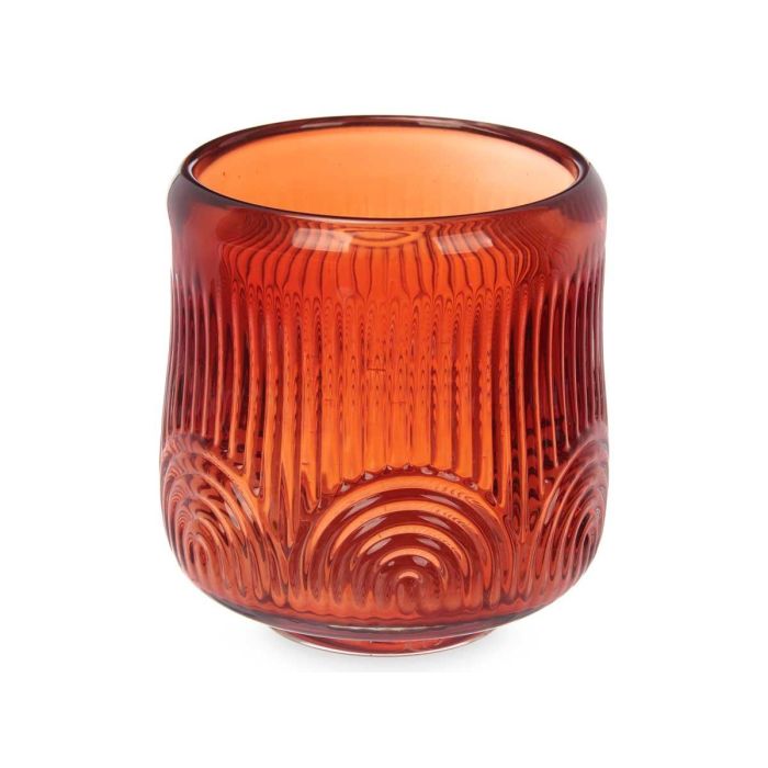 Portavelas Círculo Raya Grande Teja Giftdecor 9x9.5x9 cm Cristal (12 Unidades) 1 Portavelas Círculo Raya Grande Teja Giftdecor 9x9.5x9 cm Cristal (12 Unidades) 1