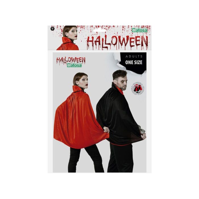 Capa Vampiro 80 cm Reversible Rojo - Negro 3 Capa Vampiro 80 cm Reversible Rojo - Negro 3