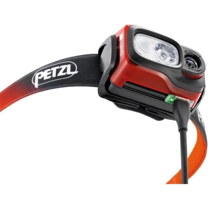 Linterna frontal multideporte - PETZL - SWIFT RL - 1100 lúmenes - Diadema reflectante - Batería recargable - Naranja 2