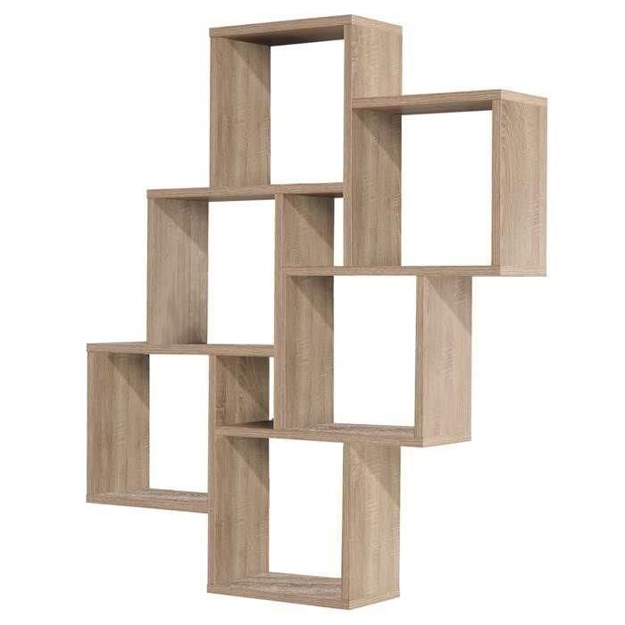 Estante de pared LAURIO 2 - Decoración en roble - L81,2 x H94,3 x D15,7 cm - Hecho en Alemania 1 Estante de pared LAURIO 2 - Decoración en roble - L81,2 x H94,3 x D15,7 cm - Hecho en Alemania 1