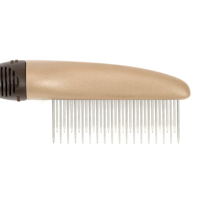 Gloria Peine para Perro Grande, Púas de Doble Altura: Separadas para Desenredar y Juntas para Peinar. Plástico y Acero Inoxidable 4 Gloria Peine para Perro Grande, Púas de Doble Altura: Separadas para Desenredar y Juntas para Peinar. Plástico y Acero Inoxidable 4