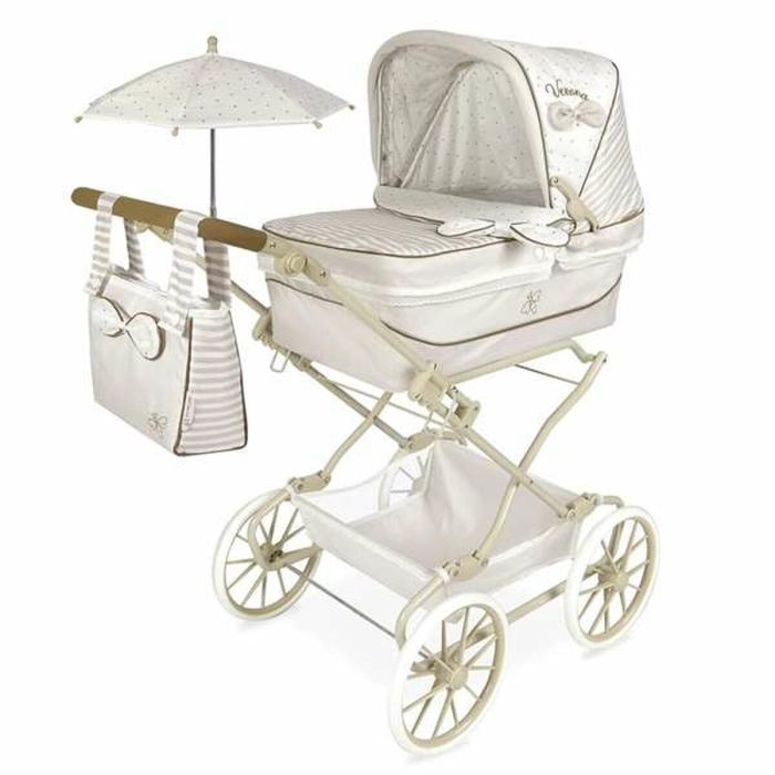 Coche reborn plegable verona con sombrilla para muñecas de hasta 55 cm 40x90x90 cm Coche reborn plegable verona con sombrilla para muñecas de hasta 55 cm 40x90x90 cm