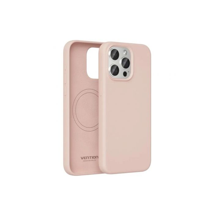 Funda Silicona con Magsafe Vention KUDP0-40/ Compatible con iPhone 13 Pro Max/ Rosa