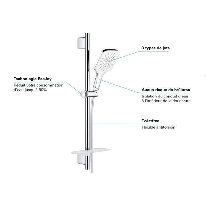 Set de ducha 3 chorros con bar - Grohe 3 Set de ducha 3 chorros con bar - Grohe 3