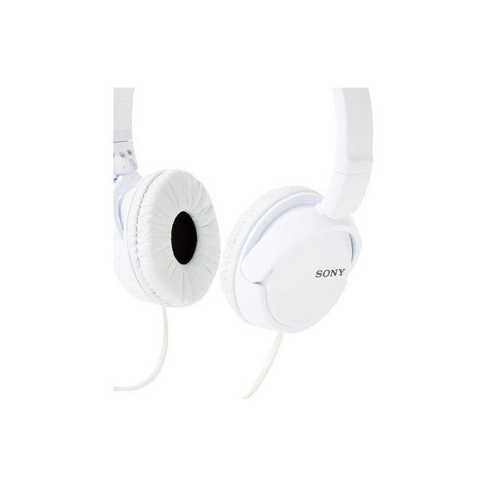 Sony MDR-ZX110W Auriculares Diadema Jack 3.5mm Plegables Blancos con Control de Respuesta de Ritmo y Sonido Preciso