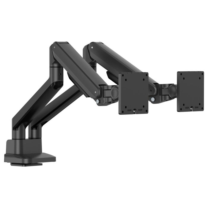 Iiyama Soporte de Monitor 100x100 Dual 2x12kg para 24-32" con Gasdruckfeder, Negro