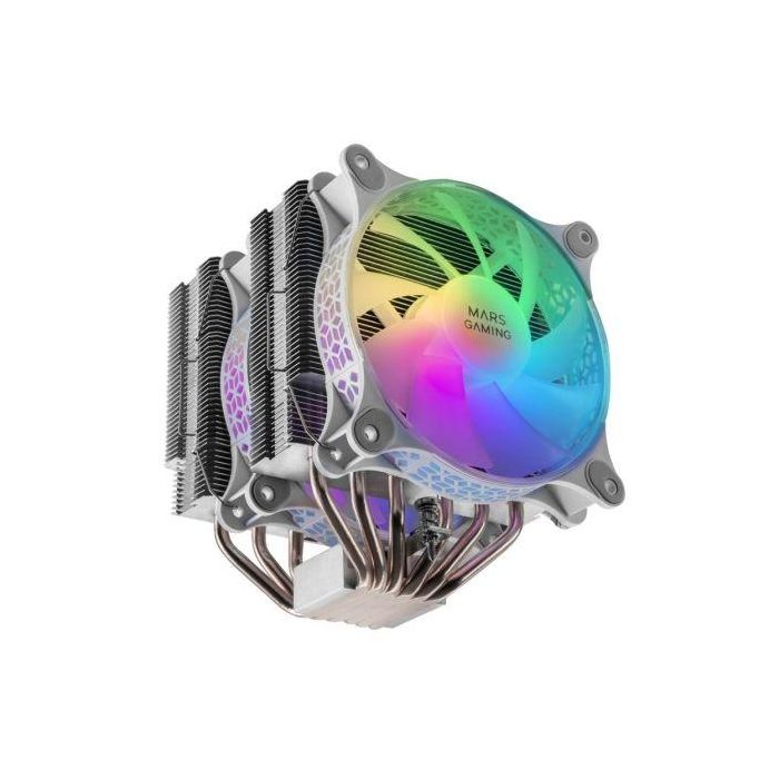 Mars Gaming Disipador CPU MCPU-XTW ARGB Doble Torre TDP 300W 12cm Blanco 2