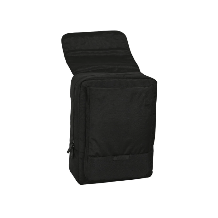 Safta Mochila con solapa portátil 13,3'' + USB Real Betis Balompié Premium Negra 29x39x12cm 1