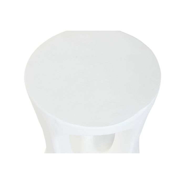 Mesita Auxiliar Moderno DKD Home Decor Blanco 35.5 x 51 x 35.5 cm 3 Mesita Auxiliar Moderno DKD Home Decor Blanco 35.5 x 51 x 35.5 cm 3