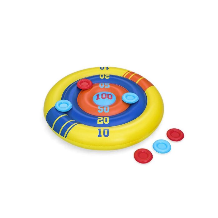 Bestway Juego Flotante Lanza Hinchable Discos D140 cm +3 Años Piscina 52566 13