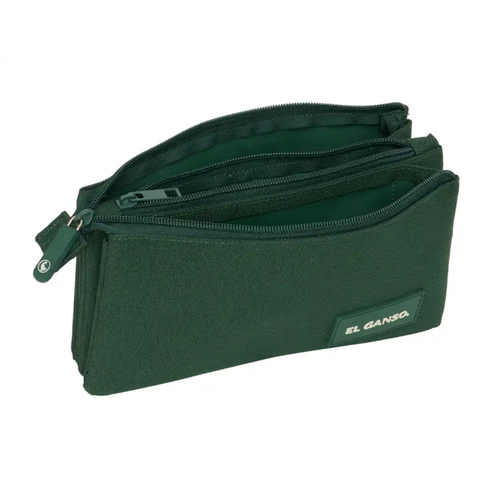Safta Portatodo Triple El Ganso Basics Green 22x12x3 cm 2