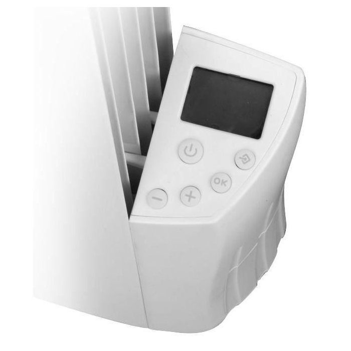 Warm Tech ELE5411074171919 Radiador Eléctrico de Inercia de Fluido 1200W Blanco - Hasta 50m3 1