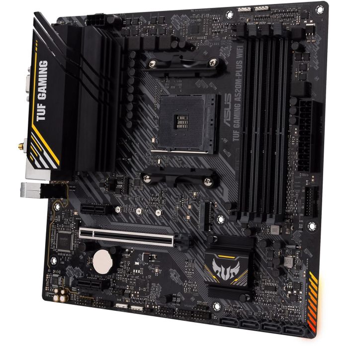 ASUS ASU4711081154273 Placa base TUF GAMING A520M-PLUS WiFi AMD A520 Ranura micro ATX AM4 3 ASUS ASU4711081154273 Placa base TUF GAMING A520M-PLUS WiFi AMD A520 Ranura micro ATX AM4 3