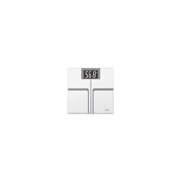 Báscula Digital de Baño GKL FITMAX WHITE 200 kg Blanco Poliéster