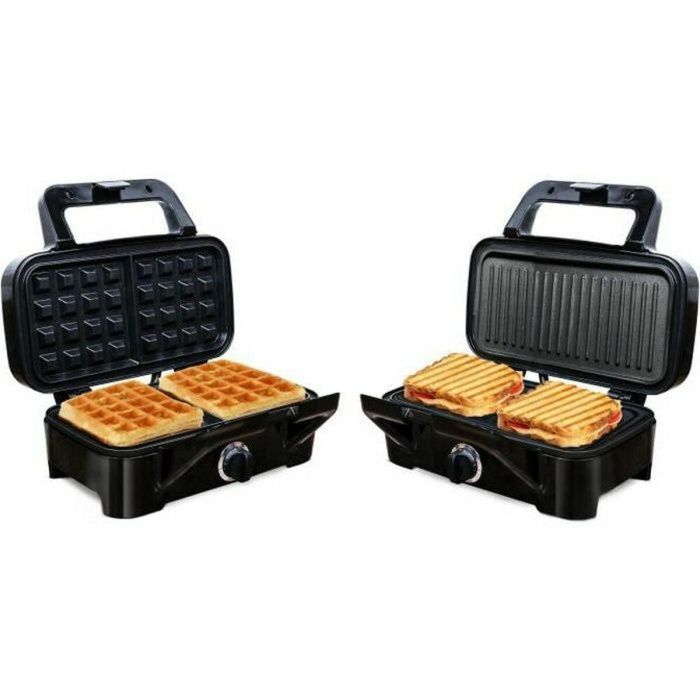 LITTLE BALANCE 8368 Speed'n Mixt 1200, Plancha para gofres y parrilla 2 en 1, 1 placa para gofres, 1 parrilla intercambiable, 1200 W, Acero inoxidable LITTLE BALANCE 8368 Speed'n Mixt 1200, Plancha para gofres y parrilla 2 en 1, 1 placa para gofres, 1 parrilla intercambiable, 1200 W, Acero inoxidable