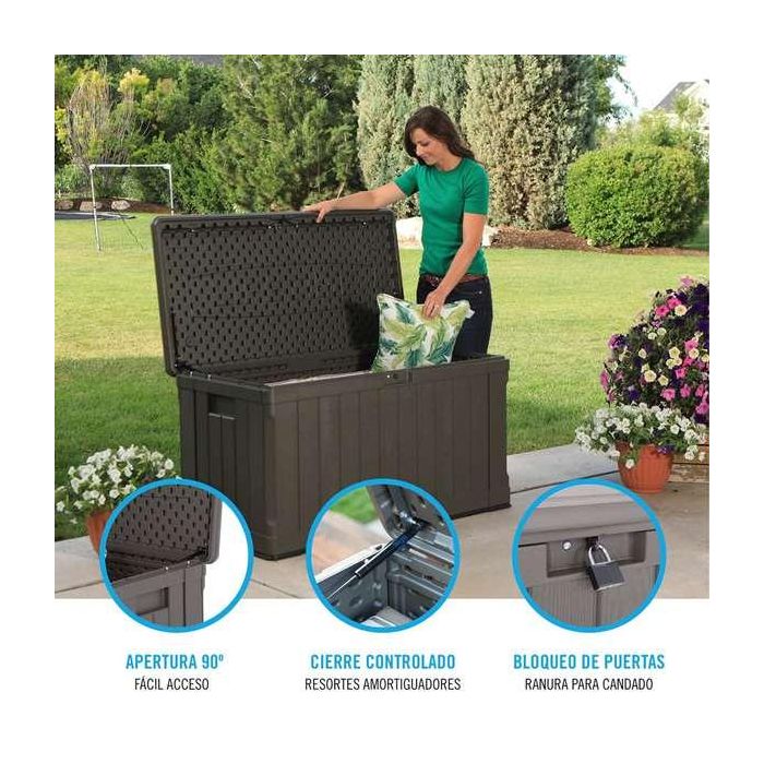 Arcón de Exterior Lifetime Marrón 440 L Plástico 127 x 64 x 67 cm 5 Arcón de Exterior Lifetime Marrón 440 L Plástico 127 x 64 x 67 cm 5