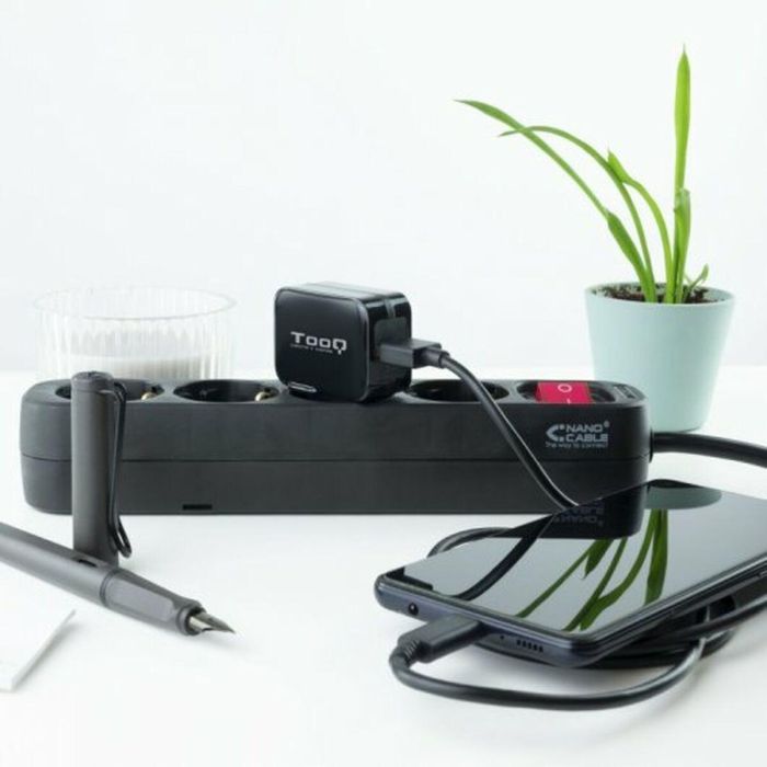Cargador de Pared TooQ TQWC-1S01 Negro 12 W 2