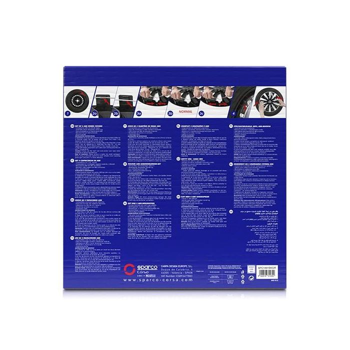 Tapacubos Sparco Lazio Negro/Gris 14" (4 uds) 3 Tapacubos Sparco Lazio Negro/Gris 14" (4 uds) 3