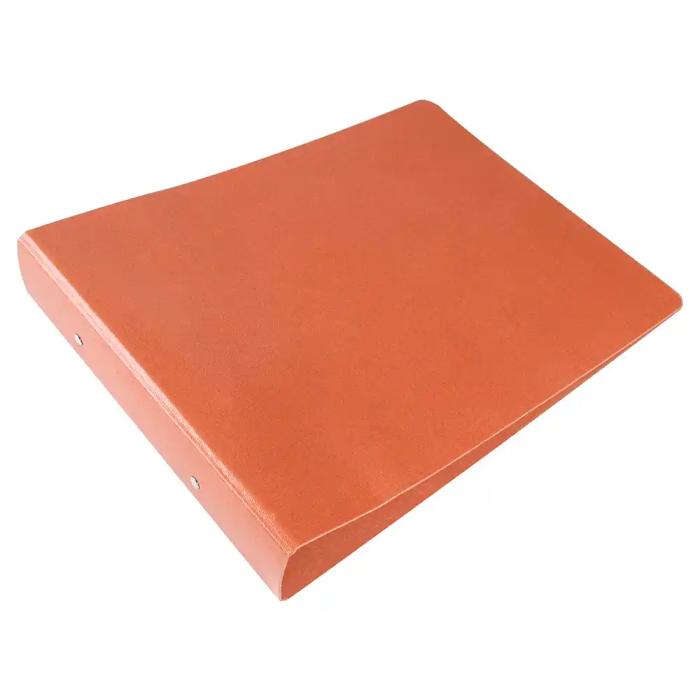 Liderpapel Carpeta de 2 anillas 40mm cuarto apaisado carton cuero 3