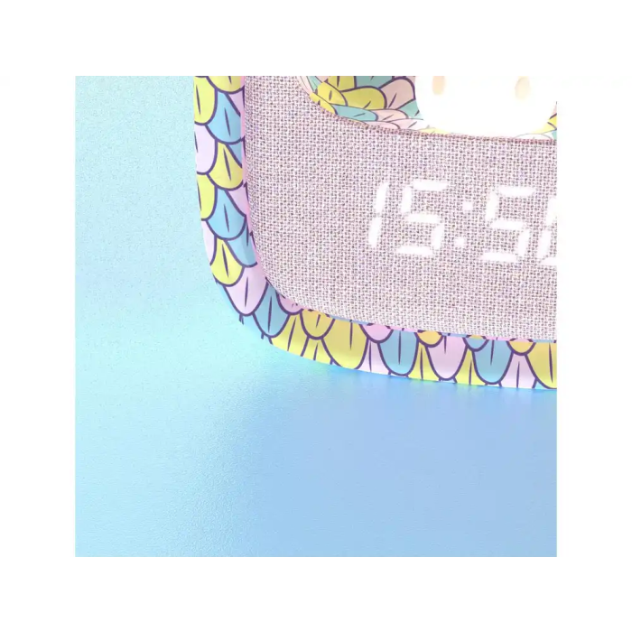 Wondee Despertador Billy con Luz de Noche Mermaid, Reloj Infantil con Alarma y Conejito de Silicona 3