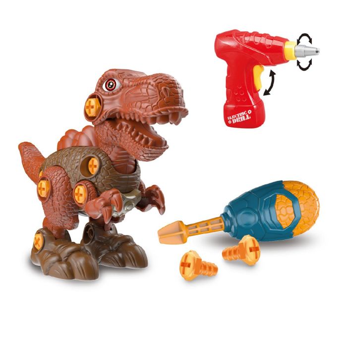 Tachan Pack De 3 Dinosaurios Con Destornillador Manual Y Electrónico En Maletín 3