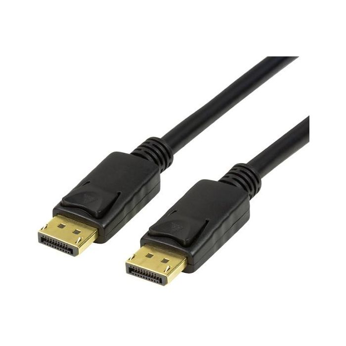 LogiLink CV0120 Cable DisplayPort 1.4 ST-ST, 2m, 8K 60Hz / 4K 120Hz, Macho-Macho, Negro