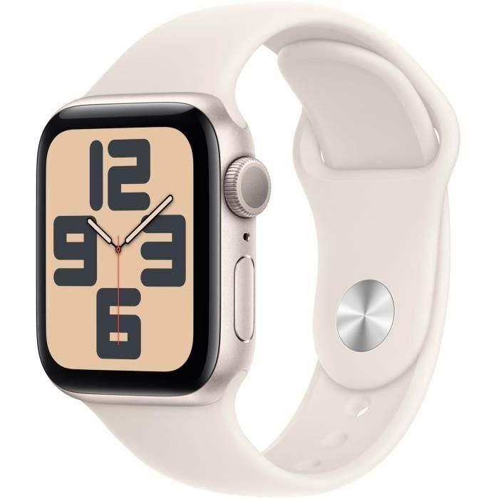 Apple Watch SE GPS - 40 mm - Caja de aluminio Starlight - Correa deportiva Starlight - S/M