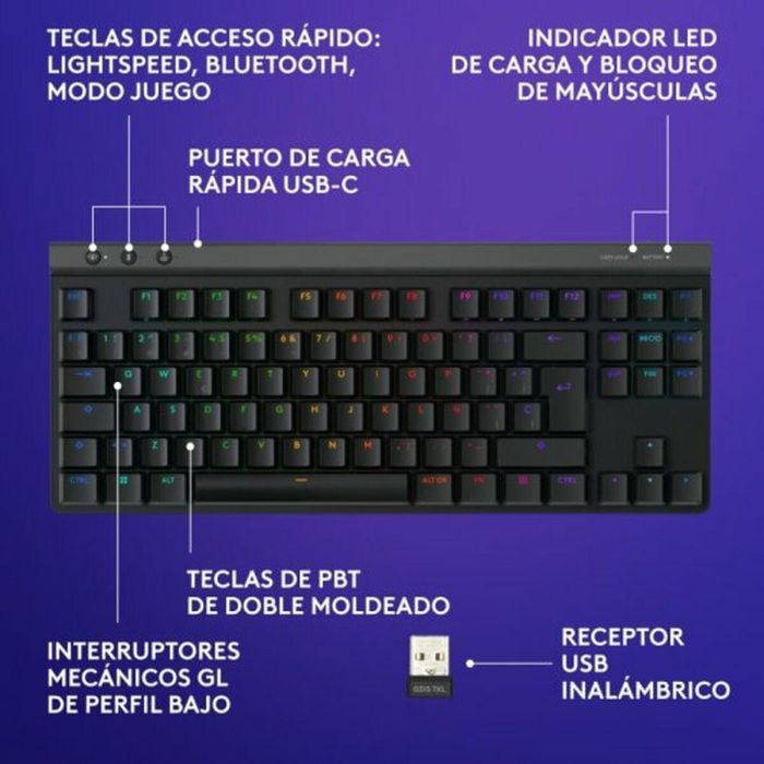 Teclado y Ratón Logitech 920-012559 Negro Qwerty Español QWERTY 11