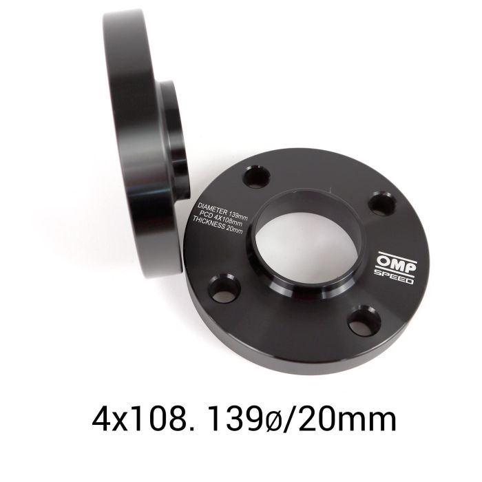 Omp Speed Juego De Separadores Doble Centraje Ancho: 20 mm Pcd: 4x108 Cb.H: 63.4 Cb.W: 63.4 Od: 139 Esparragos M12x1.5 OMPS08202001 3