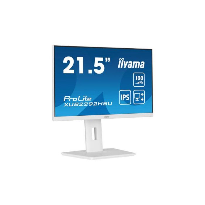 MONITOR IIYAMA 21.5"/1920 x 1080/100Hz /2.1MPX/250CD/FHD/16:9/HDMI/IPSLED/BLANCO MONITOR IIYAMA 21.5"/1920 x 1080/100Hz /2.1MPX/250CD/FHD/16:9/HDMI/IPSLED/BLANCO