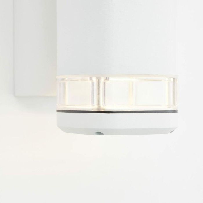 Brilliant BRI4004353346989 Aplique Exterior Jandy Blanco GU10 Max 2x18W, bombilla no incluida 2