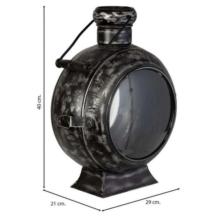 Candelabro Alexandra House Living Negro Vidrio Hierro 21 x 40 x 29 cm 6