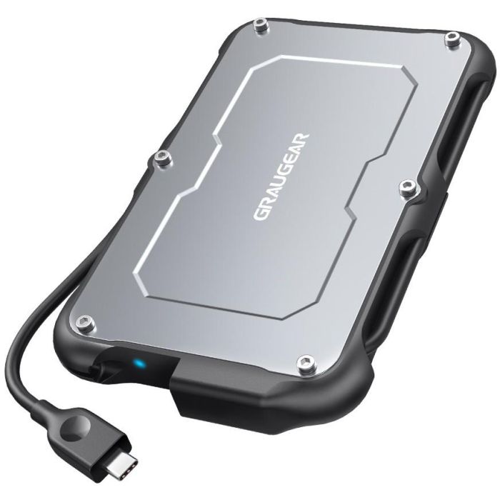 GRAUGEAR G-2502-C-10G Carcasa Externa para HDD/SSD 2.5" USB 3.2 Gen 2 (Tipo C) 6 Gbit/s con Soporte UASP y TRIM