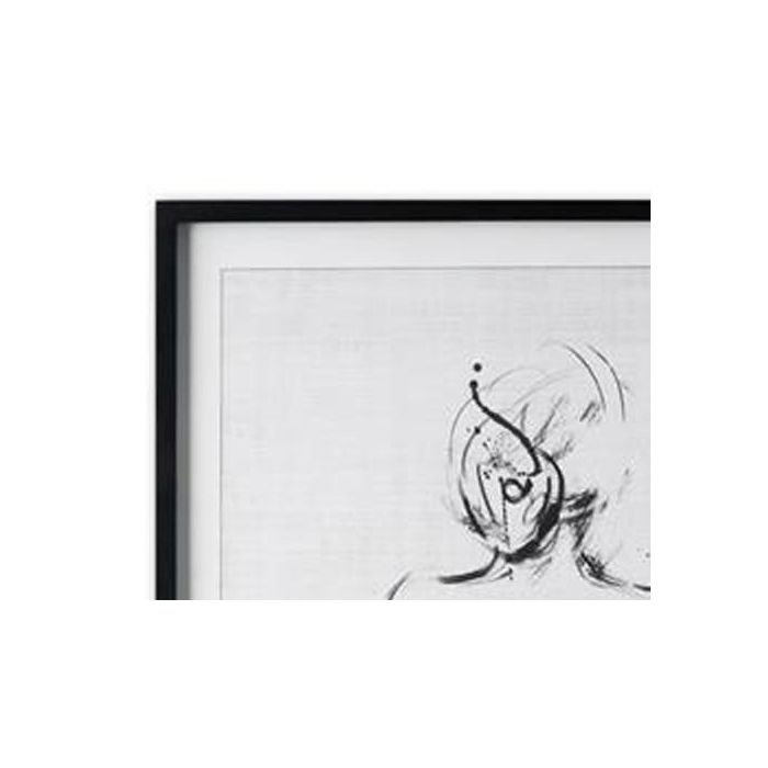 DKD Home Decor Cuadro Moderno Blanco Negro Madera 90 x 70 x 2.5 cm (2 Unidades) 1