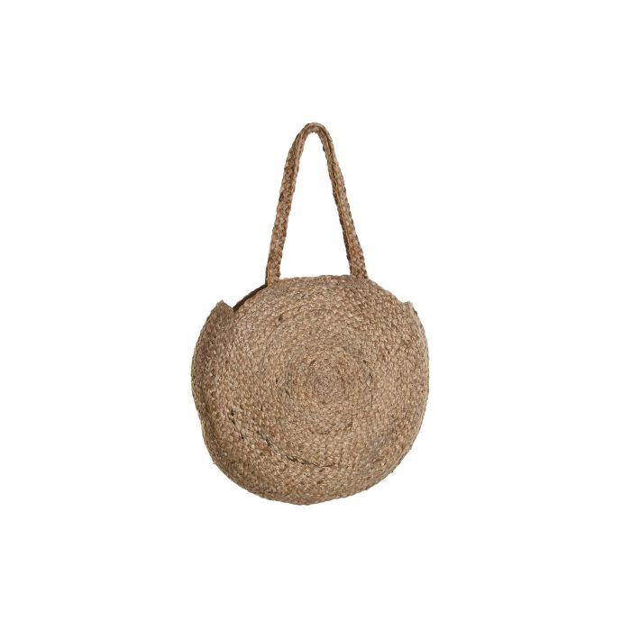 DKD Home Decor Bolso Mediterraneo Natural Negro 12 x 36 x 36 cm (2 Unidades) 3