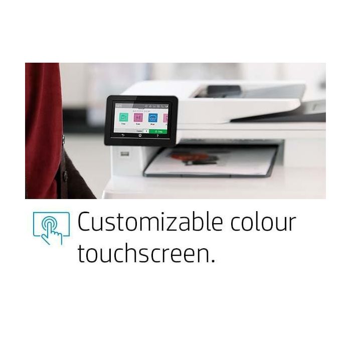 HP Impresora Color LaserJet Pro MFP M479, 600 x 600dpi, 27ppm, A4, 1200MHz, 512MB, WiFi, Bluetooth, CGD, 4.3″ 11