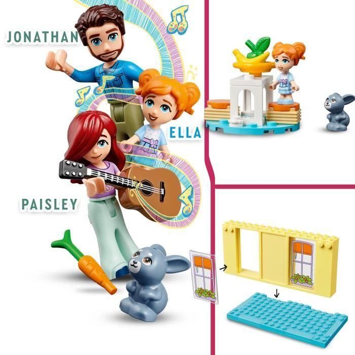 Lego Friends 41724 La Maison de Paisley, juguete para niños de 4 años, con accesorios y mini-poupées 2 Lego Friends 41724 La Maison de Paisley, juguete para niños de 4 años, con accesorios y mini-poupées 2