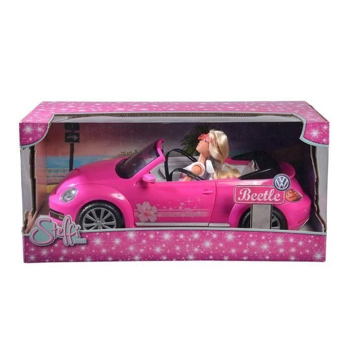 Simba Toys Steffi Love - Cabriolet New Beetle, Coche de Juguete de 45 cm 1