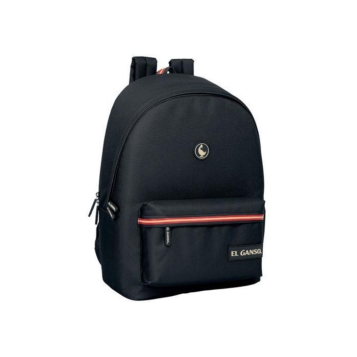 Safta Mochila Doble Para Portátil 15,6"+Usb 24,55 L El Ganso Basics "Negro"