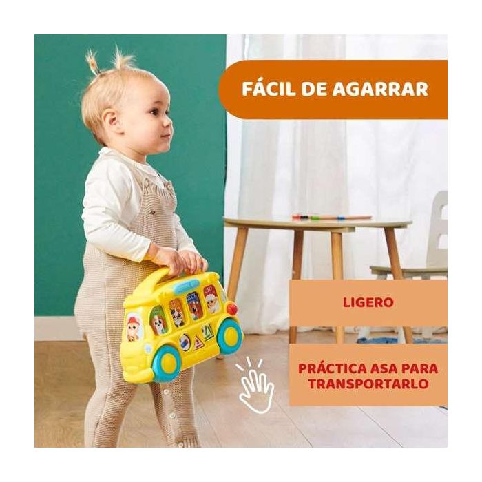 Chicco Autobús Vehículo Interactivo Bilingüe con Luces y Sonidos para Niños 27,5x25x13,5 cm 4 Chicco Autobús Vehículo Interactivo Bilingüe con Luces y Sonidos para Niños 27,5x25x13,5 cm 4