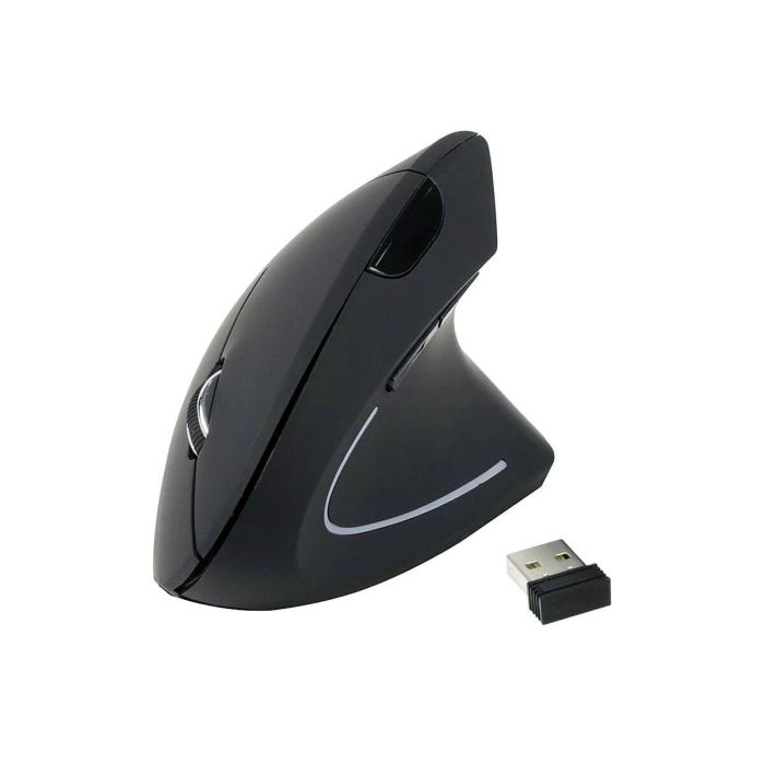 Equip Ratón Ergonomico Inalámbrico 245110, 800-1600DPI, Receptor Nano USB, 2.4G, Negro 1 Equip Ratón Ergonomico Inalámbrico 245110, 800-1600DPI, Receptor Nano USB, 2.4G, Negro 1