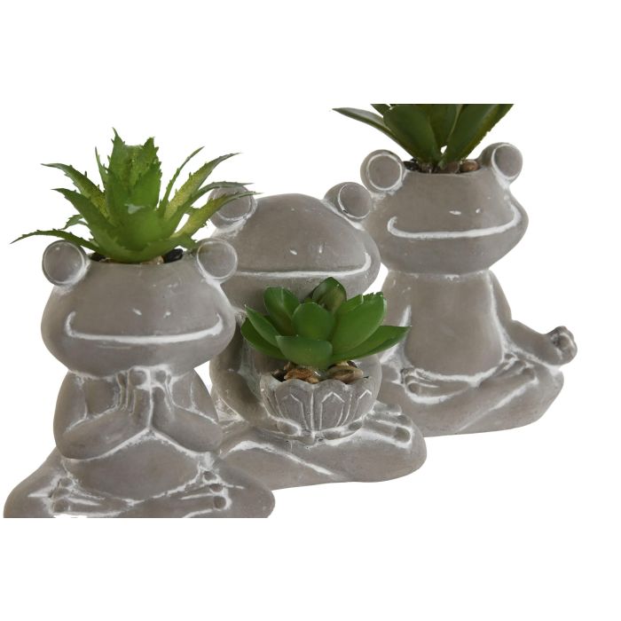 Planta Decorativa Home ESPRIT Polietileno Cemento Rana 7,5 x 5 x 11 cm (3 Unidades) 1 Planta Decorativa Home ESPRIT Polietileno Cemento Rana 7,5 x 5 x 11 cm (3 Unidades) 1