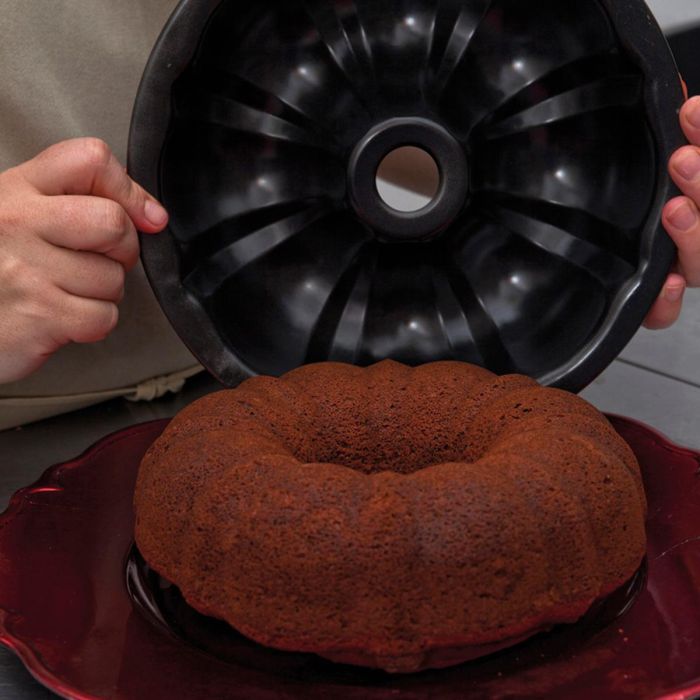 Quid Molde Savarin Sweet Grey Antiadherente de Acero Pintado Negro 26x8 cm Apto Horno y Lavavajillas 2 Quid Molde Savarin Sweet Grey Antiadherente de Acero Pintado Negro 26x8 cm Apto Horno y Lavavajillas 2