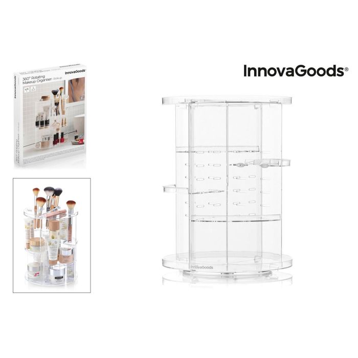 Organizador de Maquillaje Giratorio Rolkup InnovaGoods 0 Organizador de Maquillaje Giratorio Rolkup InnovaGoods 0