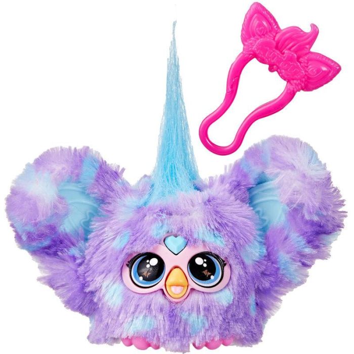 HASBRO Mini Furby Groo-Vee Furblet Juguete Electrónico Musical K-pop Portátil con Clip Llavero +6 Años