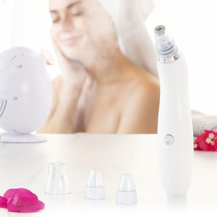 Pack Sauna Facial Eléctrica y Limpiador Facial Eléctrico de Puntos Negros InnovaGoods 2