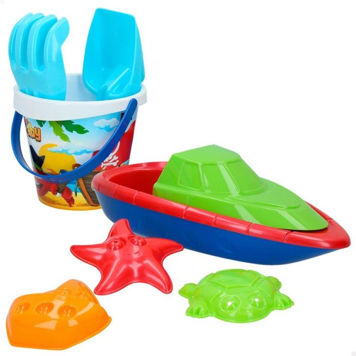 Set de Juguetes de Playa Colorbaby 8 Piezas Barco Polipropileno (24 Unidades) 2