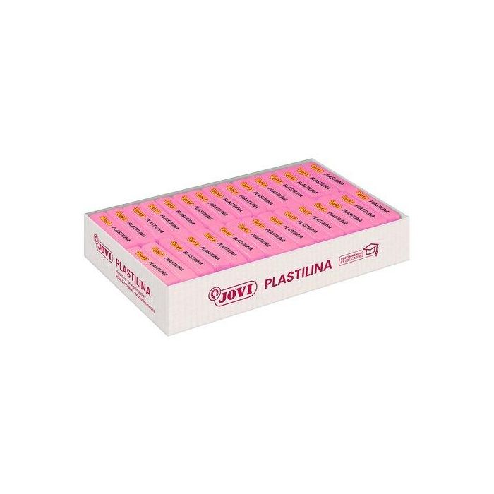 Jovi Plastilina School Pastilla 50 gr Rosa Caja 30 Unidades