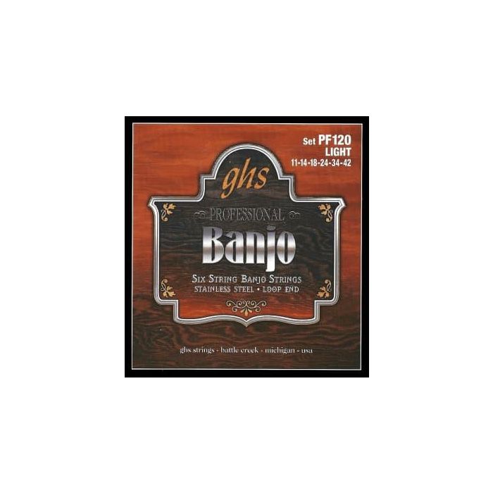 GHS Juego Cuerdas para Banjo Stainless Steel (6St) Light